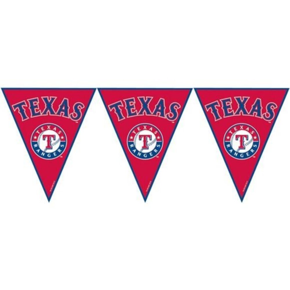 New Texas Rangers MLB‎ Baseball Pennant Banner, 12 Feet, 1 Pc Party Decoration